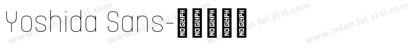 Yoshida Sans字体转换